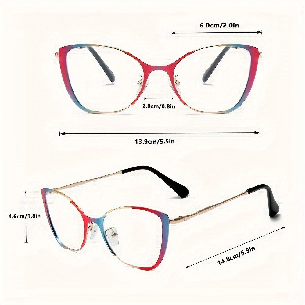 Free shipping Fashion Metal Cat Eye Flat Light Glasses Women's Glasses Festival Accessories Glasses