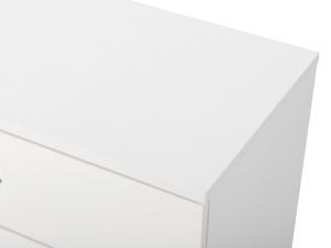 Karl home 4 Drawer Dresser for Bedroom, Small Chests of Drawers Modern Nightstand, White Dresser Chest with 4 Storage Drawers, Dressers for Nursery, Hallway, Living Room, Closet