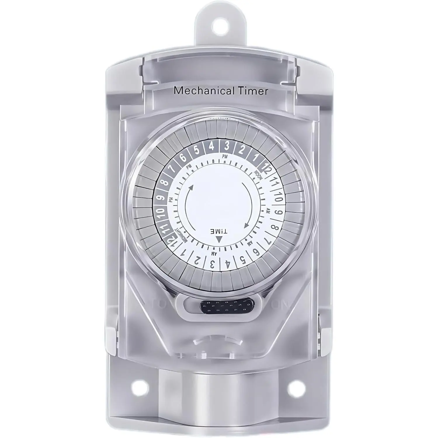 24 Hour Heavy Duty Mechanical Timer Switch with 30 Minutes Intervals