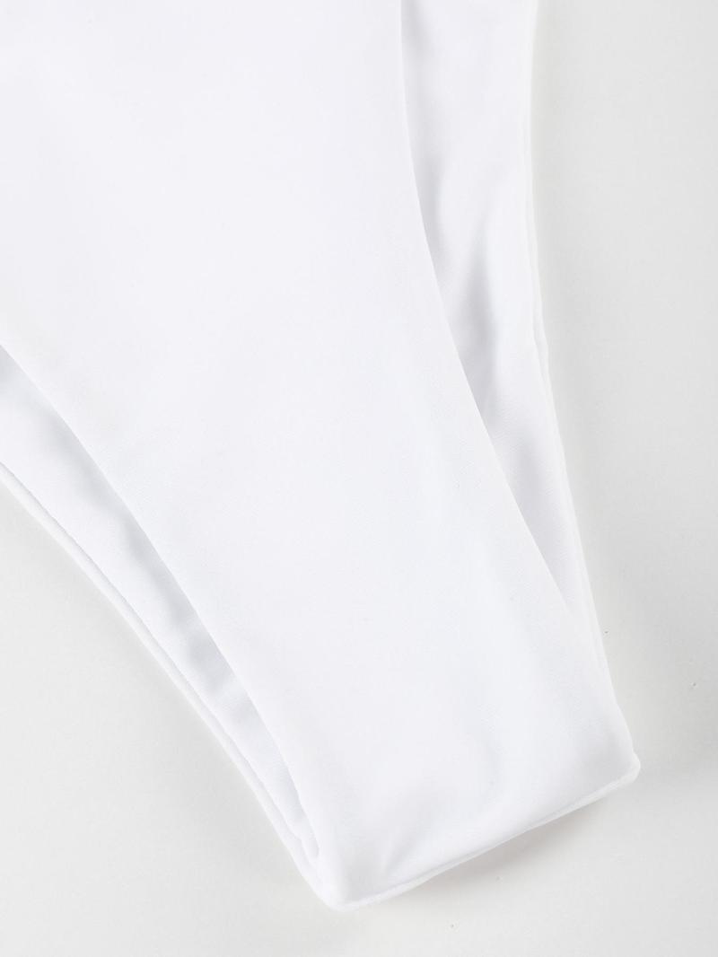 Three-Piece Set Women's Solid Bikinis Set,  Casual Padded Triangle Halter Swim Top & Tie Side Swim Bottom & Cover Up Skirt Set for Beach Holiday Vacation, Halter Bikini Swimsuit, Summer Outfits 2026