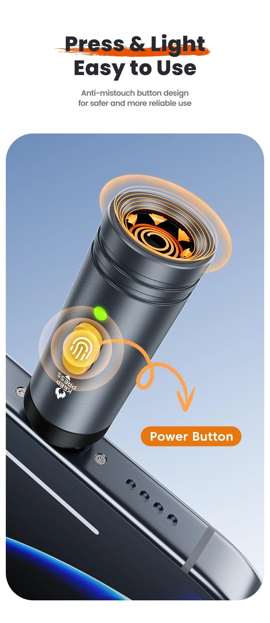 Type-C Mini Electric  Plug&Play Blow to  Mobile  Windproof Fast