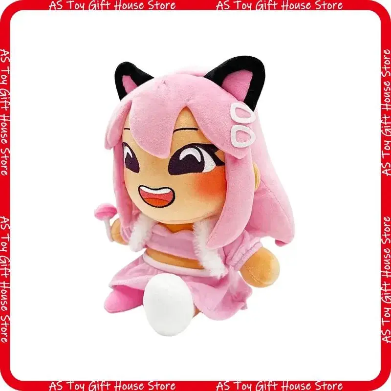 2026 New hot item As Roblox Layla Plush Doll Pink Cat Ear Soft Stuffed Plushie 24Cm 170G  Influencer Birthday Holiday Gift For Game Fans