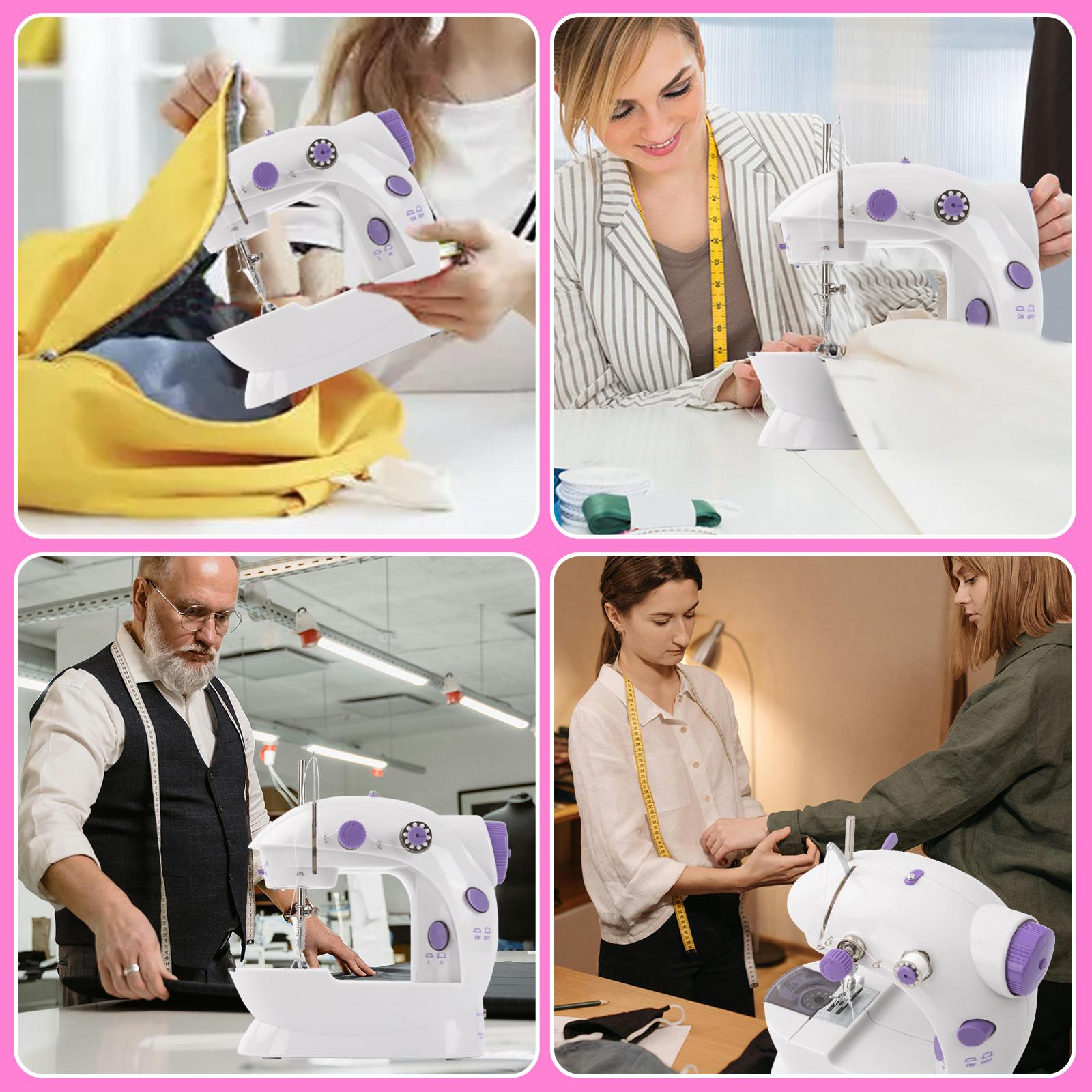 Dc Mini Sewing Machine, Compact Design for Easy Use, Perfect for DIY Projects and Quick Repairs, Portable Sewing Machine