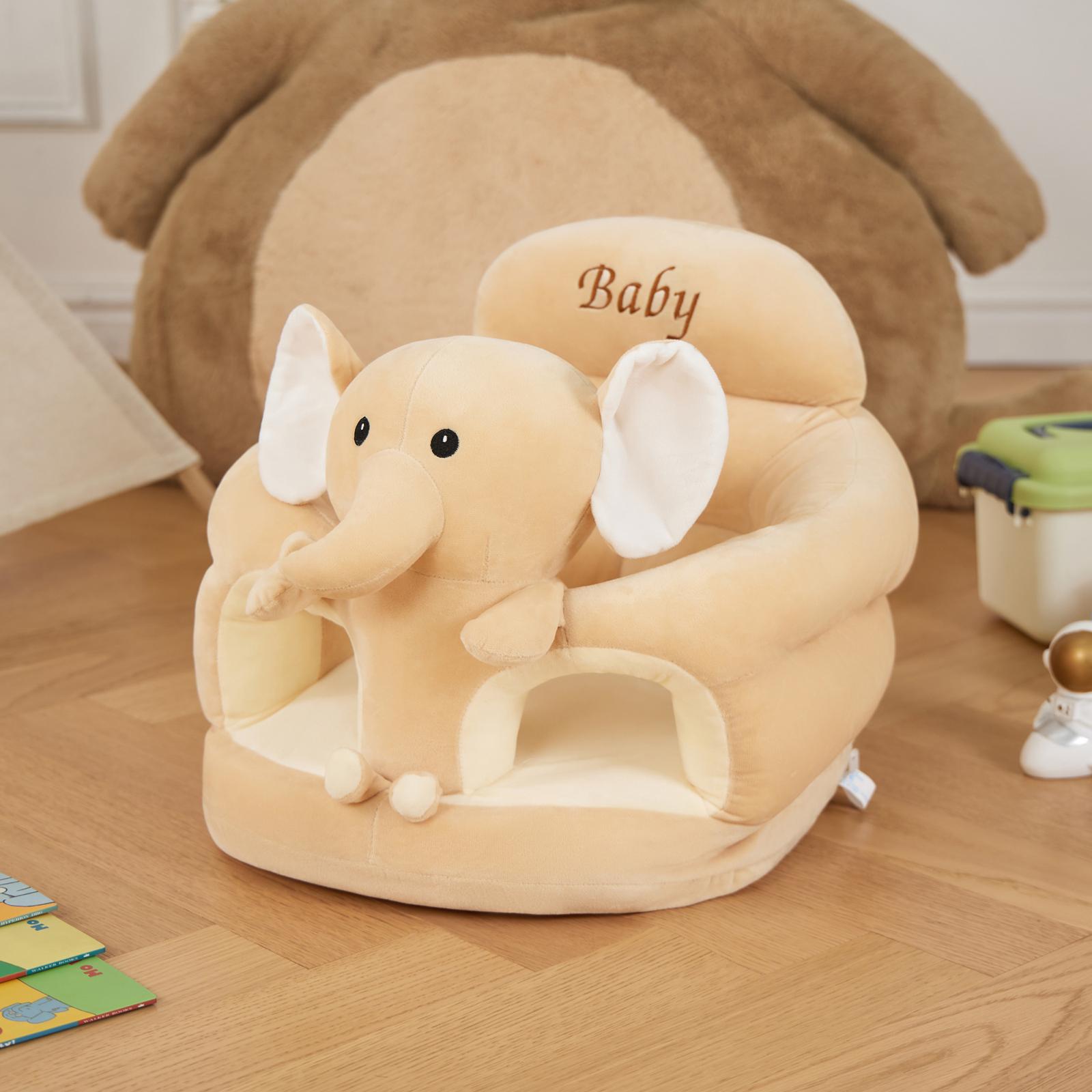 Baby Sitting Chair Cute Elephant Infant Lounger Floor Seat Baby Learning to Sit Chair for 4 Months & Up