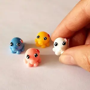8PCS Mini Crystal Animal Slime Clay Fluffy Foam Stress Relief Slime Sand Craft Baby Octopus In Crystal Mud Antistress Slime Toy