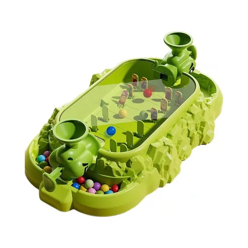 Kids Vegetable Pinball Game Set, 2-Player Battle Theme Parent-Child Interactive Toy for Family Party, Birthday Gift