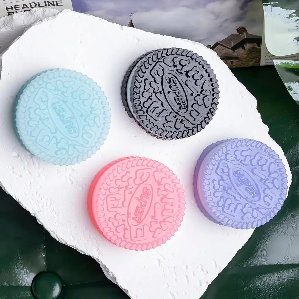 Super Sticky Cookie Squishies Taba taba Squishy Desktop Reliever Gadgets Stress Relief Toys Squezze toys Unique Gift for Kids and Adults taba squishy deck