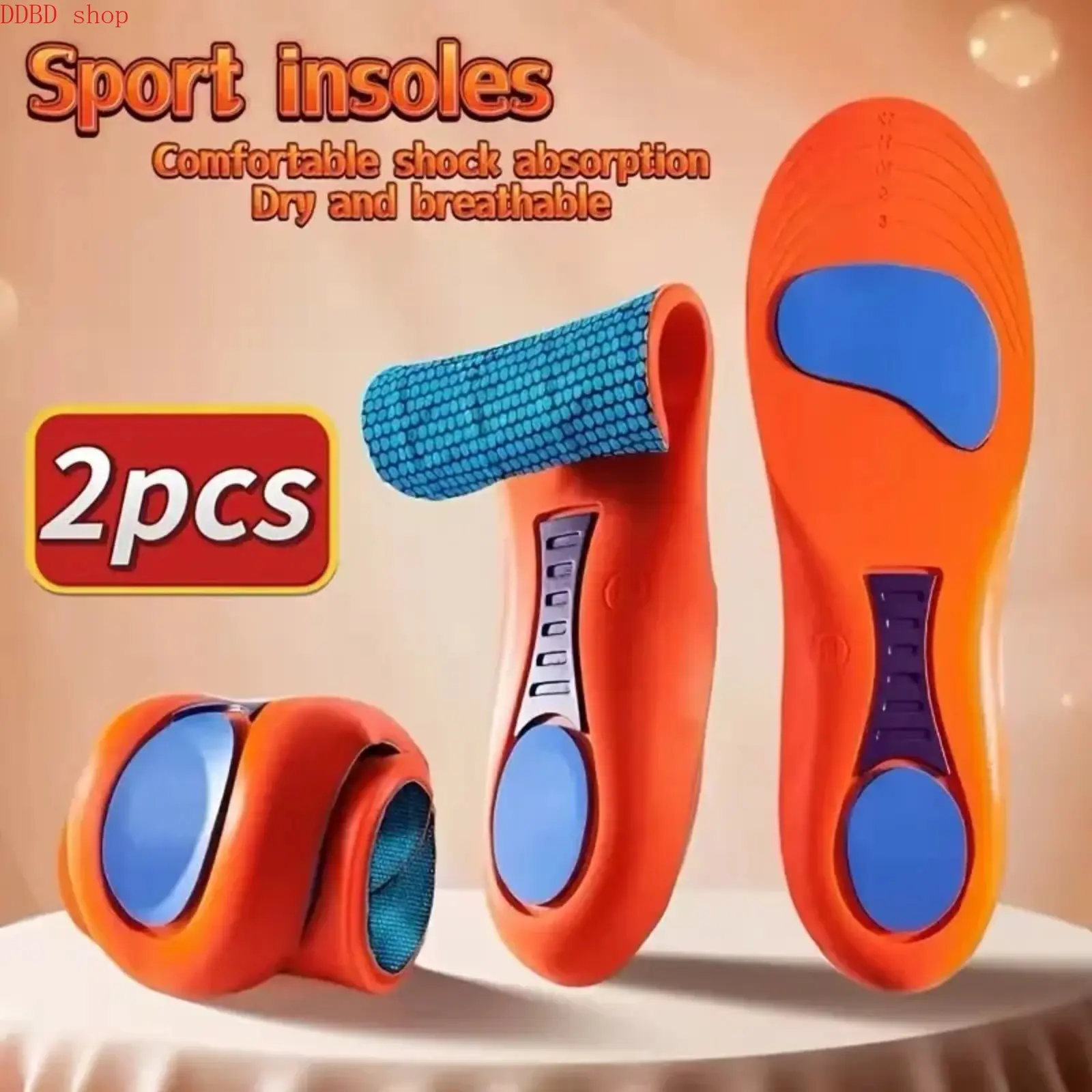 Unisex Fit Arch Support Insoles (2pcs) - Dry Breathable, Ideal for Hiking, Long-Distance Travel, Delivering Exceptional Foot Comfort