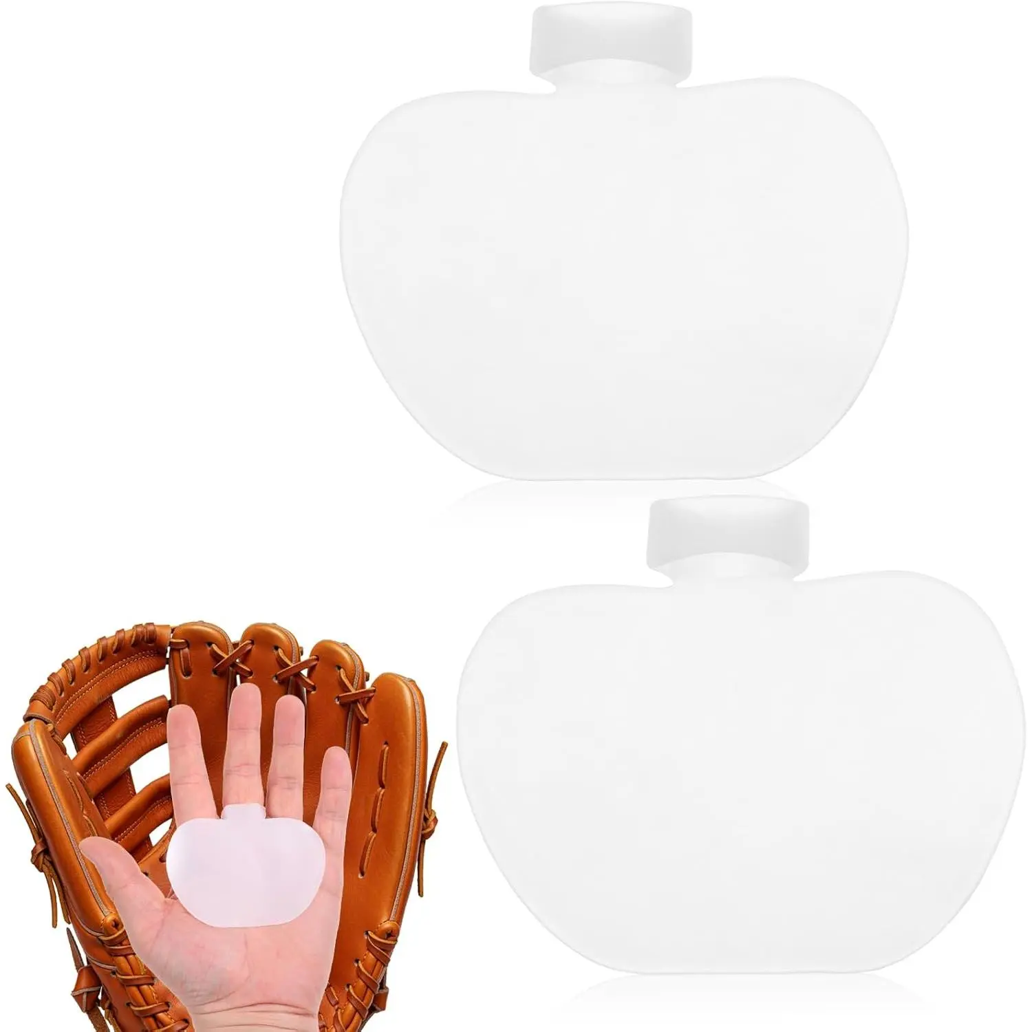 2 count Baseball Palm Pads, Palm Protector Sting Pad for Softball Glove Shock Stop Baseball Hand Guard Suitable for Left and Right Hands