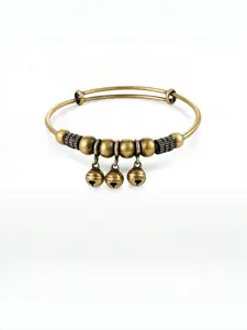Vintage Geometric Bell Bracelet, Adjustable Stress Relief Wrist Jewelry, Retro Wealth Attraction Bracelet, Daily Wear Accessory