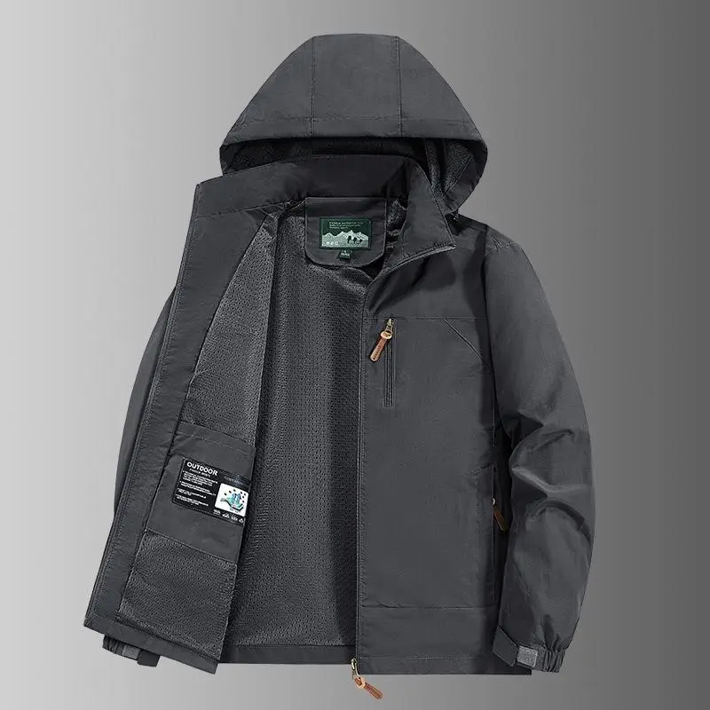 Outdoor Thickened Mountaineering Suit Overcoat Large Size Winter Windproof Wool Detachable Hat Jacket Warm Men's Jacket