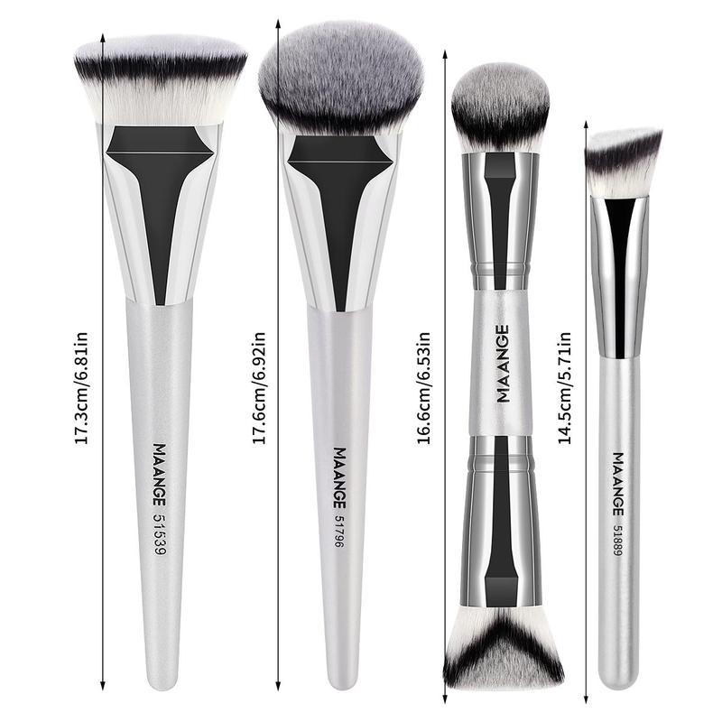 MAANGE Makeup Brush Set, 4/17 Counts/set Face Makeup Brush with Soft Bristles, Soft Makeup Brushes, Kabuki Brush, Eye Brushes, Professional Makeup Products for Women & Girls, Makeup Brushes Kits