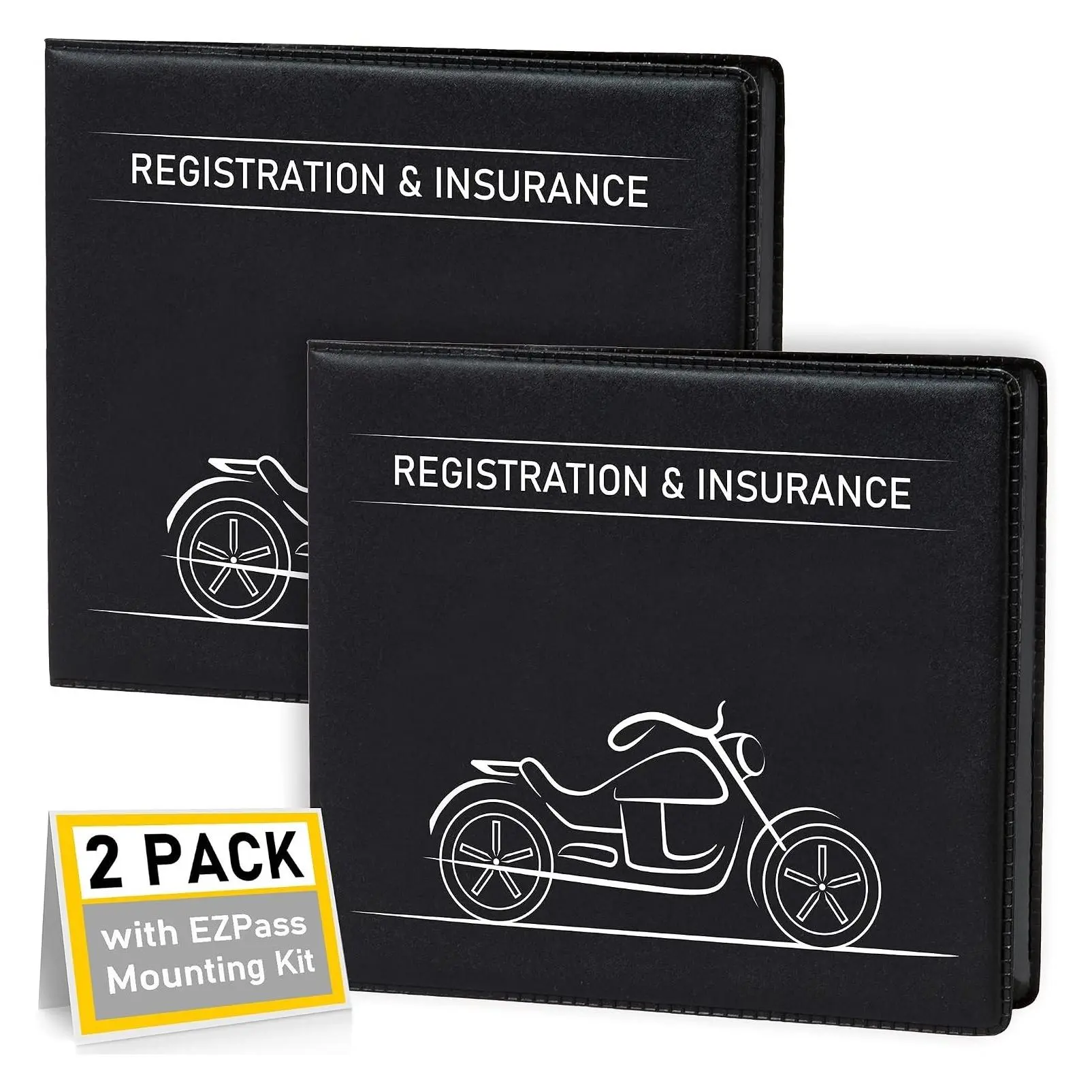 Car Registration and Insurance Card Holder, Vehicle Document Organizer Wallet for Auto, Truck, Motorcycle, Trailer (2 Pack)Gift
