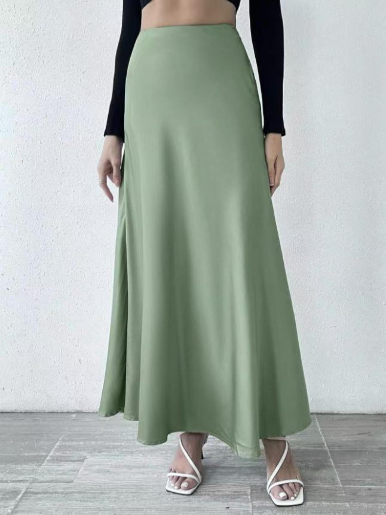 Women's Fashion Leopard Print Skirt, Versatile High Waist A-Line Midi Skirt, Casual Elegant Ladies' Clothing for All Seasons