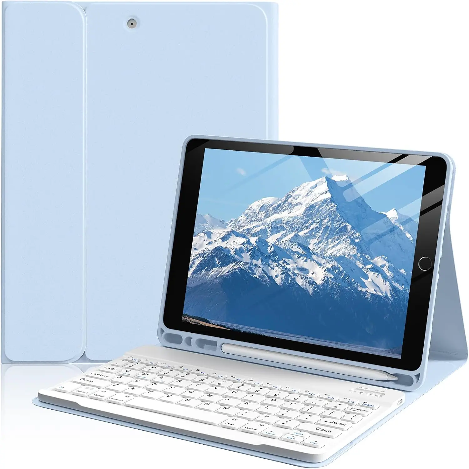 Keyboard Case for iPad 6th/5th Generation 9.7 inch 2018/2017, Blue