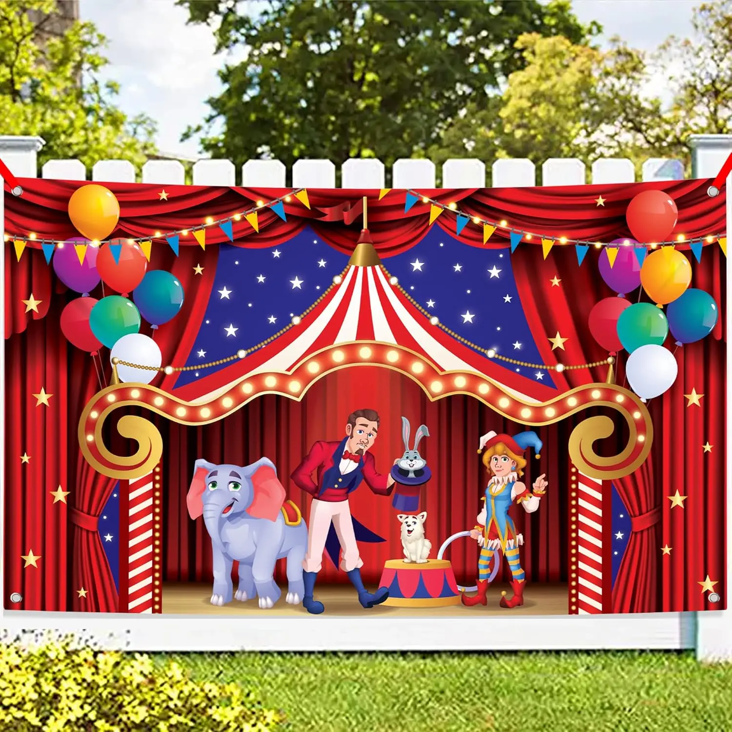 XtraLarge Circus Banner for Circus Theme Party Decoration 72x44 Inch | Carnival Theme party Decorations for Birthday, Carnival  Backdrop, Photo Booth Banner for Party Decorations