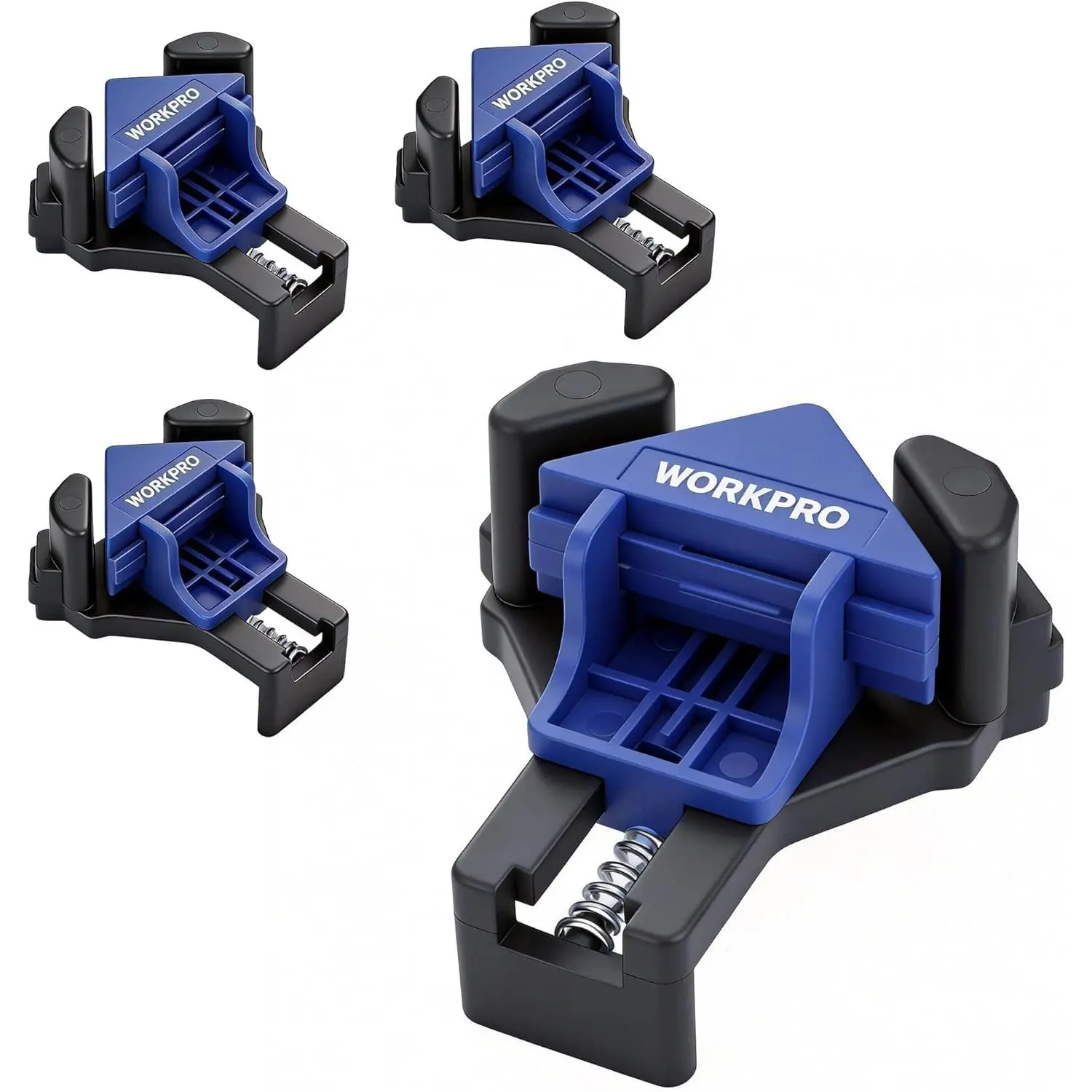 Corner Clamps for Woodworking, 4-Pack Angle Clamps |   90 degree corner clamps,-, One-Handed Clamps, Woodworking for Framing, Cabinets, Projects