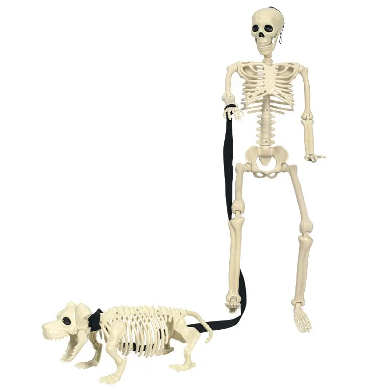Halloween Animal Skeleton Dog Skeleton Set, Outdoor Garden Decoration, Halloween Party Activity, Playground Props