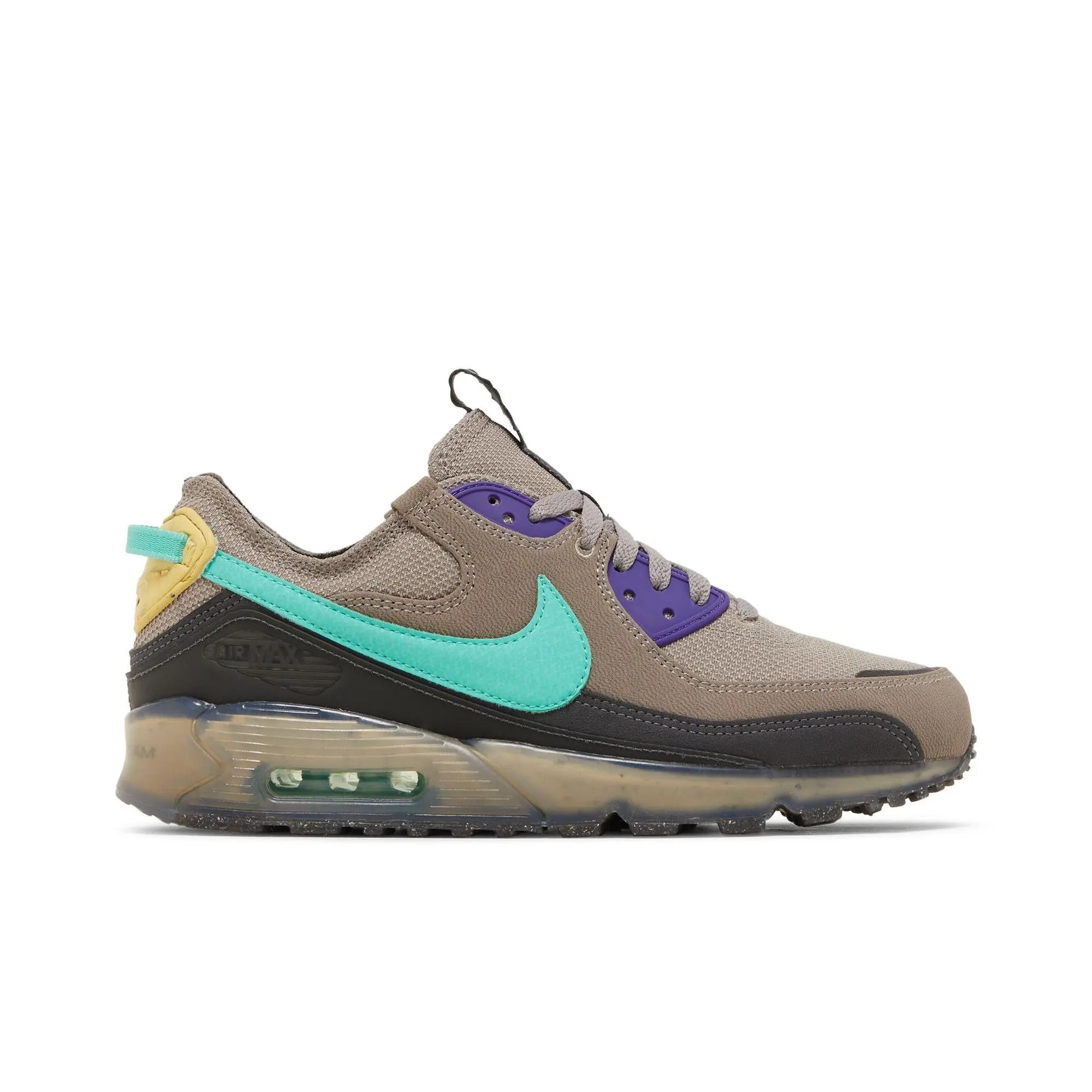 NIKE Air Max Terrascape 90 'Moon Fossil Light Menta' Unisex EVA Foam Running Shoes, Colorway Moon Fossil/Light Menta, Style Code DQ3987-001