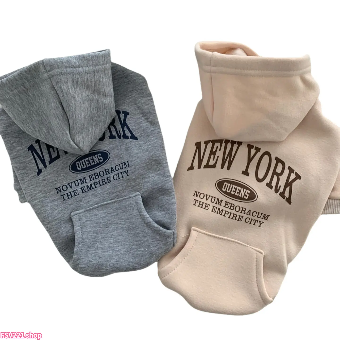 1 or 2-Piece Pet Pullover Hoodie, Thick Fleece Cartoon Printed Casual Sweatshirt, Warm Fall & Winter Apparel for Small Dogs and Cats, Multi Sizes XS-XL