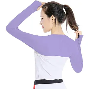Cooling Shawl Arm Sleeves Sun Protection with Finger Hole Anti-UV, Comfortable Ladies Cooler Shrug Ideal for Women