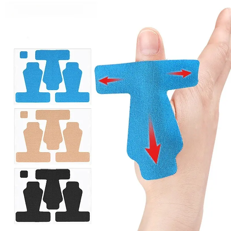 Precut Thumb Support Tape 1 Set Elastic Kinesiology Tape for Thumb Pain Relief - Arthritis Tendonitis Fixed Support