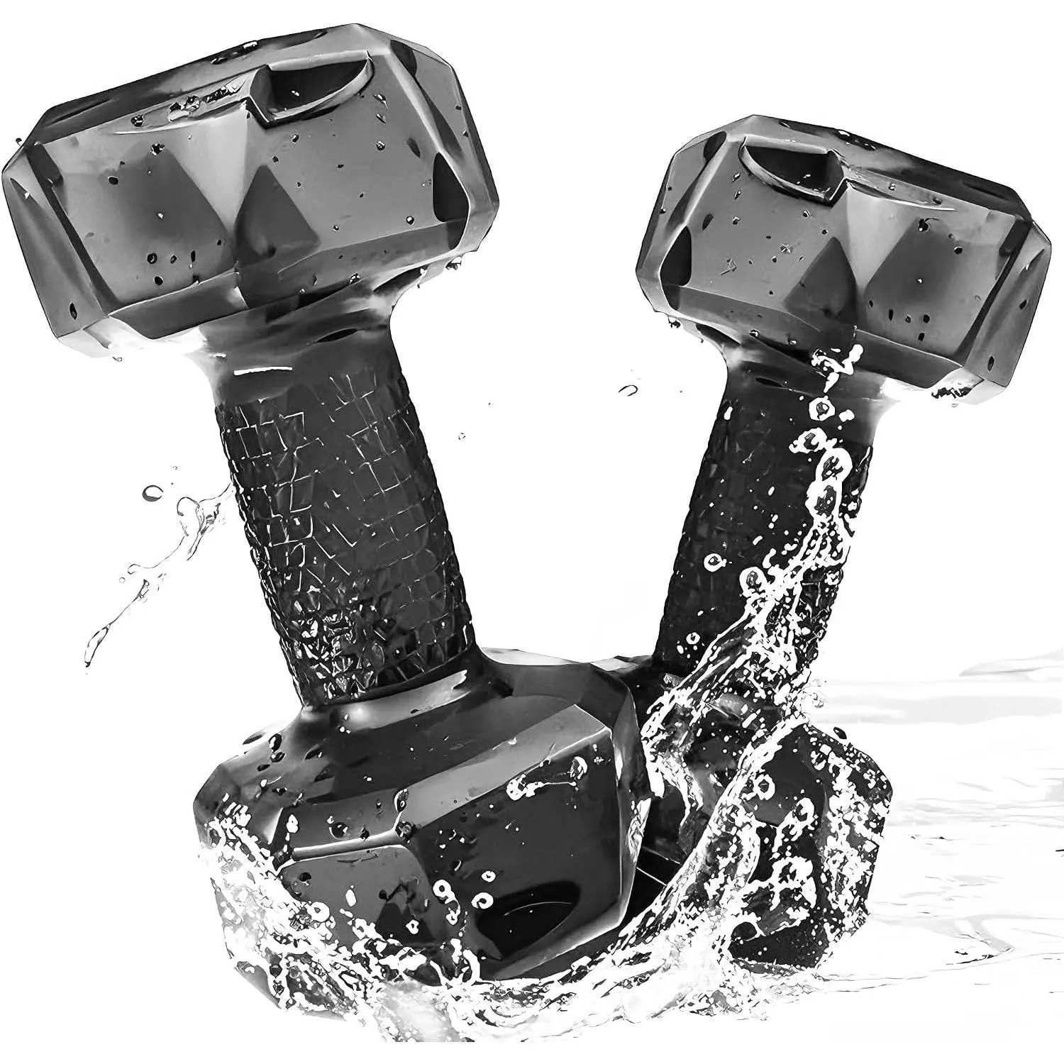 Outdoor sports Water Weights for Pool Exercise Set of 2, Aquatic Exercise Dumbbells with Non-slip Handle, PE Materials Water Dumbbell Aerobics for Water Aerobics Weight Loss