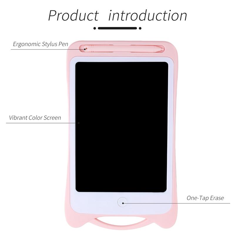 Cartoon Multi-Purpose Erase Board, Math Calculation Practice, LCD Writing Tablet, Kids Travel Game Activity, Reusable Dust-Free Inkless One-Click Erase