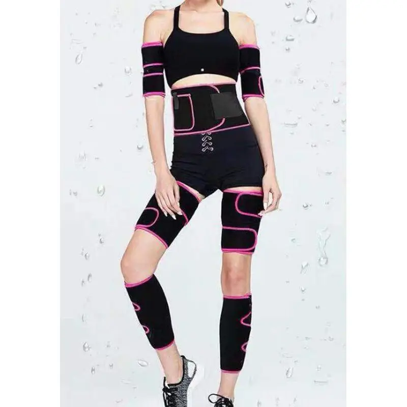 Women's Wardrobe Sauna Waist Arm Calf and Thigh Trimmer Women Weight Loss Waist Trainer Sweat Band