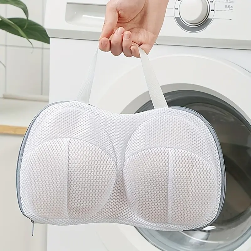 [Thickened Mesh Laundry Bags] 2pcs Thickened Coarse Mesh Bra Laundry Bags for Home Use, Laundry Products, Designed to Prevent Deformation, Suitable for Washing Machines, Ideal for Cleaning Underwear And Preventing Friction, Garment Bag for Washing Machine