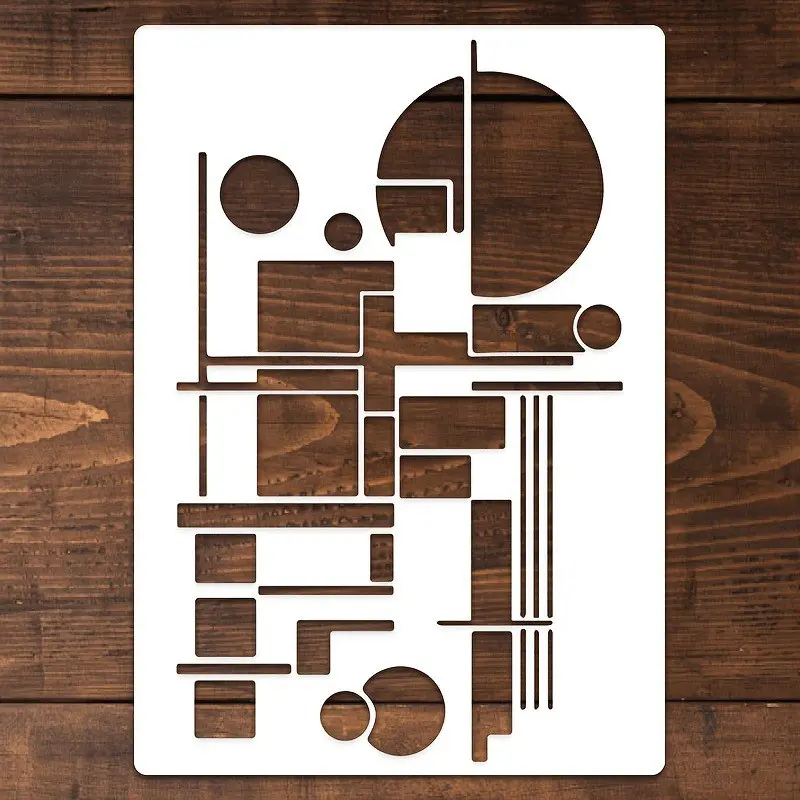 Aesthetic Abstract Stencil for Custom Clothing 🧢 Urban Geometric Graffiti Template | DIY T-Shirt & Tote Bag Art 👕