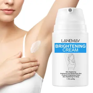 LANEMAY Brightening Cream 50g – Formulated with Vitamin C + Niacinamide + Arbutin | Brightening + Hydrating | Sensitive Skin-Friendly | Daily Body Care