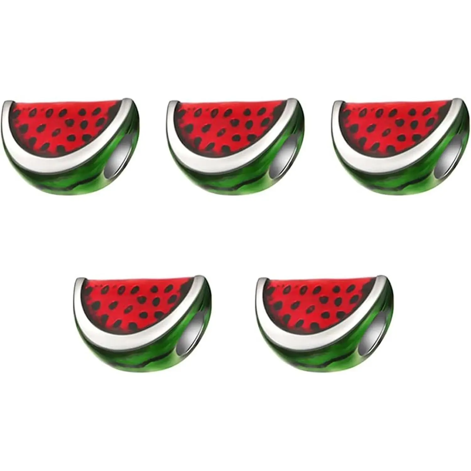 10 count Cute Watermelon Beads Charms, Cartoon Pendant DIY  Decoration Accessories Alloy Fruit Charms