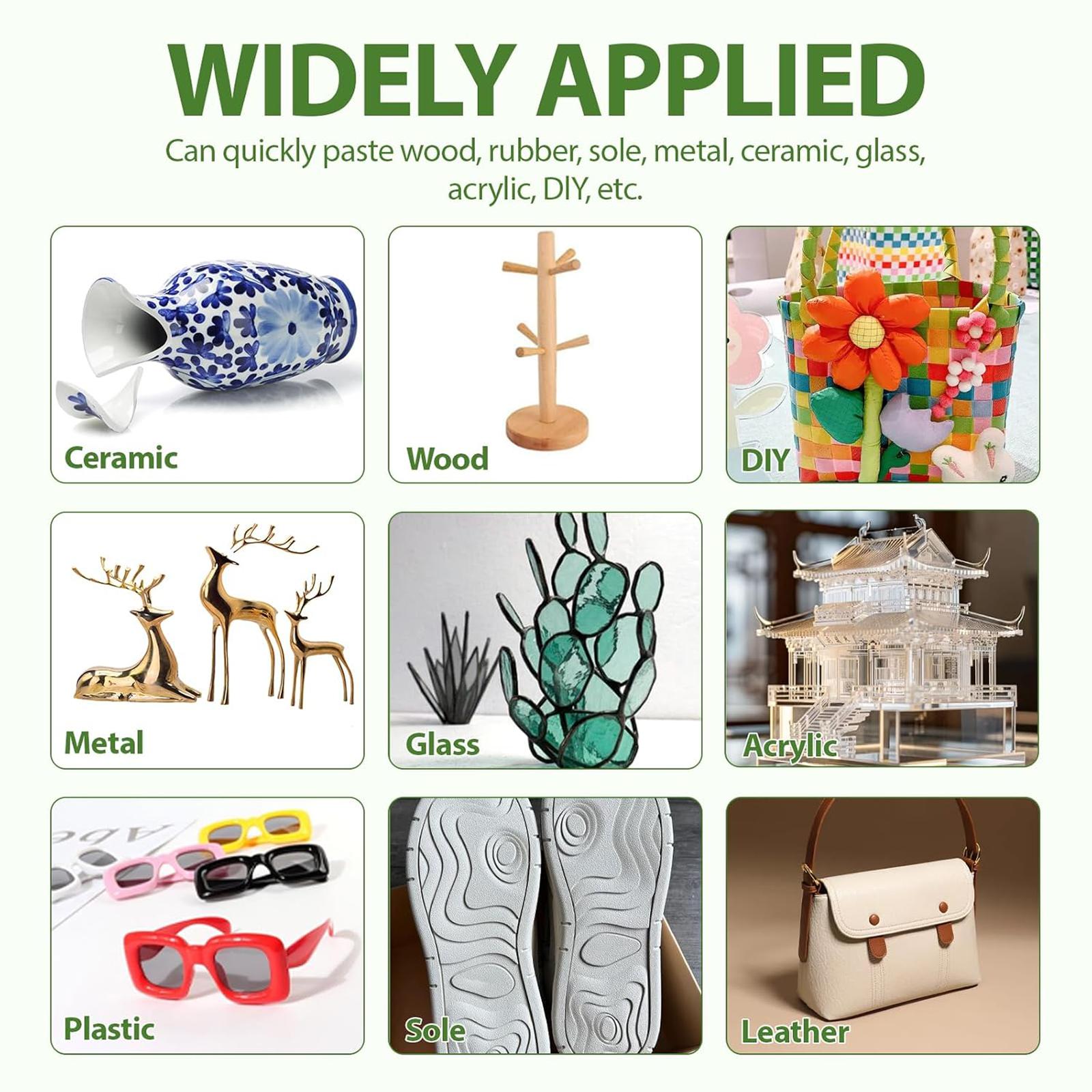 Universal Super Glue,Upgrade to Large Capacity Welding High Strength Oily Glue,with Anti Clog Cap,Strong Plastic Glue Fast Repair and Curing for Metals,Plastics,Strong Adhesive Waterproof Adhesive for Faux Leather,Wood,Rubber,Metals,Plastics.