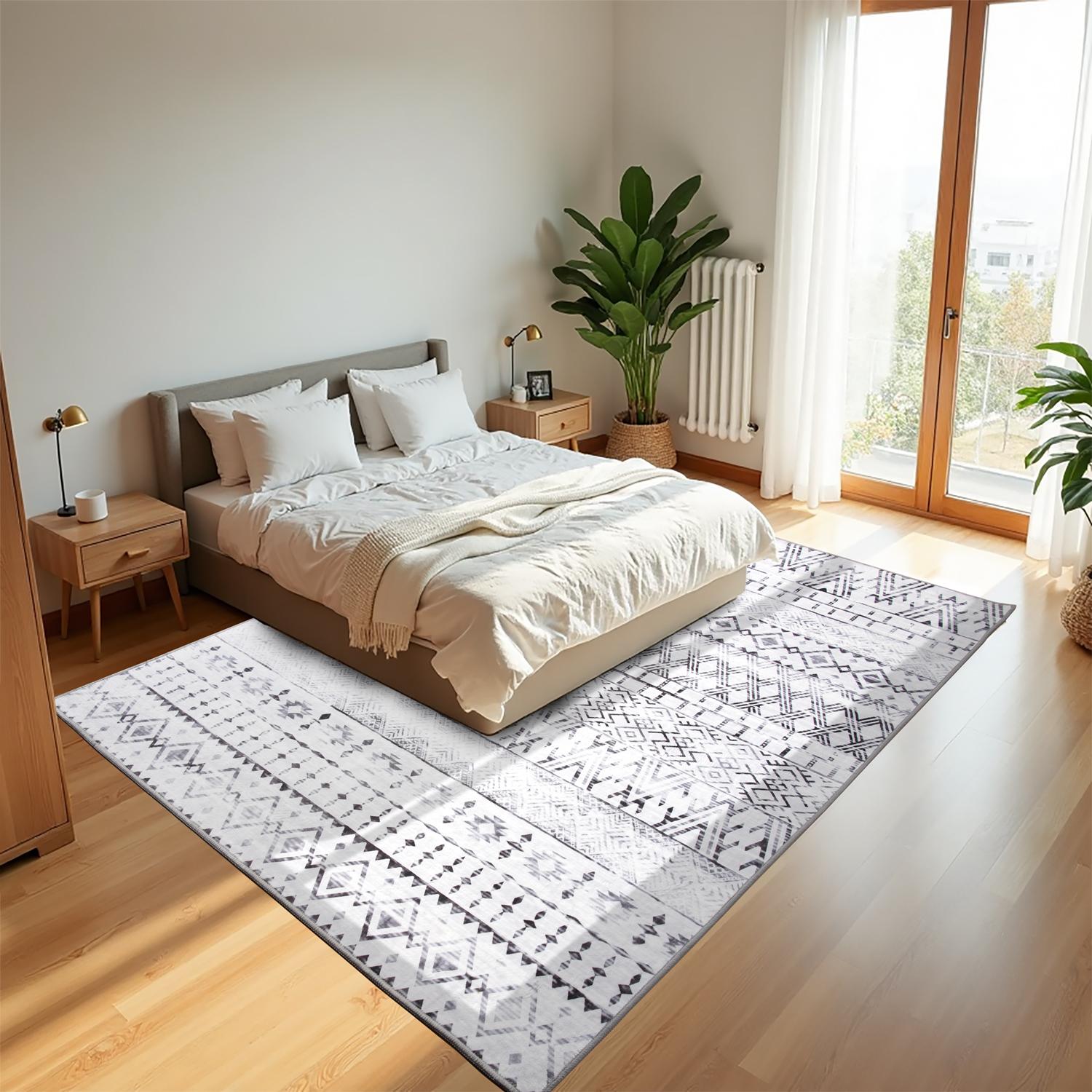 8x10ft Soft Retro Area Rug - Machine Washable & Anti-Skid! Perfect Home Decor + Gift 8x10ft Soft Retro Area Rug - Machine Washable & Anti-Skid! Perfect Home Decor + Gift