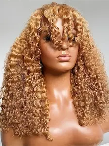 26-Inch Long Soft Kinky Curly Wig, 13x4x1 Lace Front, Pre-Plucked, Heat Resistant, Synthetic Hair, Daily Wear, Women's Fashion Wig