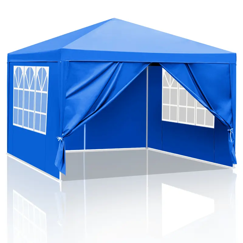 10x10 20 30 Party Tent Wedding Outdoor Waterproof Canopy Removable Walls Garden Event Marquee with Window Panels for Camping Beach Gathering