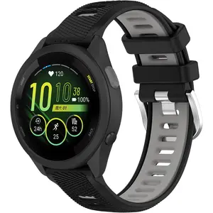 for  Venu 3S Bands,18mm Double Color Soft   Strap for  Forerunner 265S 255S/Vivoactive 4S