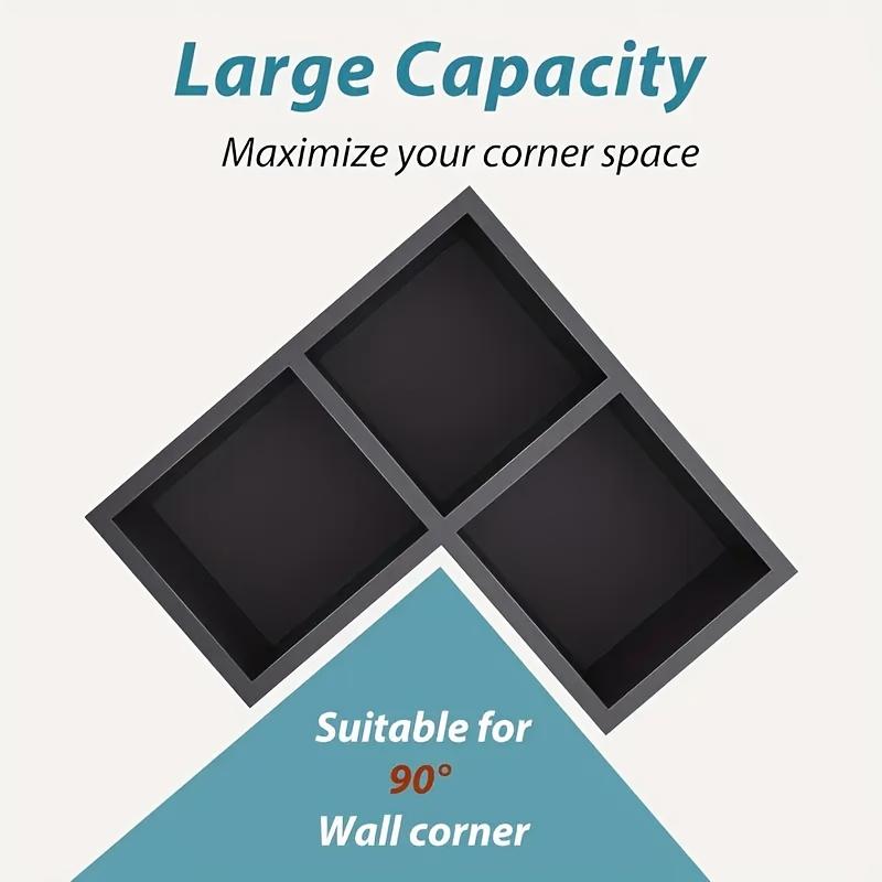 3 Compartments Rustic Style Kitchen Corner Tableware Open Storage Box, Wooden Countertop Storage Box with Space-Saving Design, Suitable for Forks/Spoons/Sifters