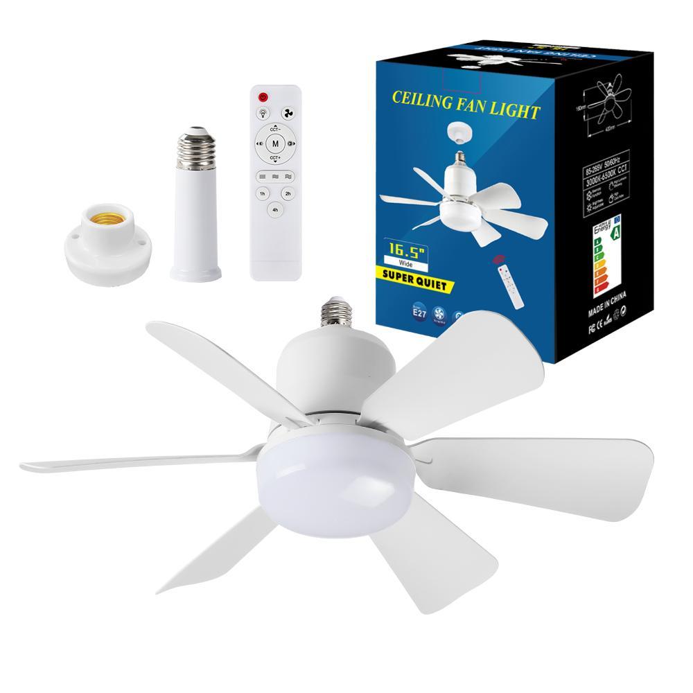 20.5 Inch Modern Smart Ceiling Fan Light, Remote Control, Adjustable Lighting Modes, Easy Installation for Living Room, Bedroom, Kitchen