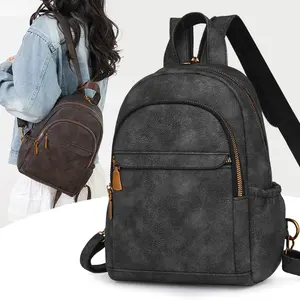 New Trendy Faux Leather Backpack for Women, Stylish All-Match Casual Daypack & Travel Bag, Smooth Texture with Roomy Multi-Pocket Storage, Adjustable Padded Shoulder Straps, Lightweight Chic Design Ideal for Shopping, Weekend Trips, Commute and Daily Use
