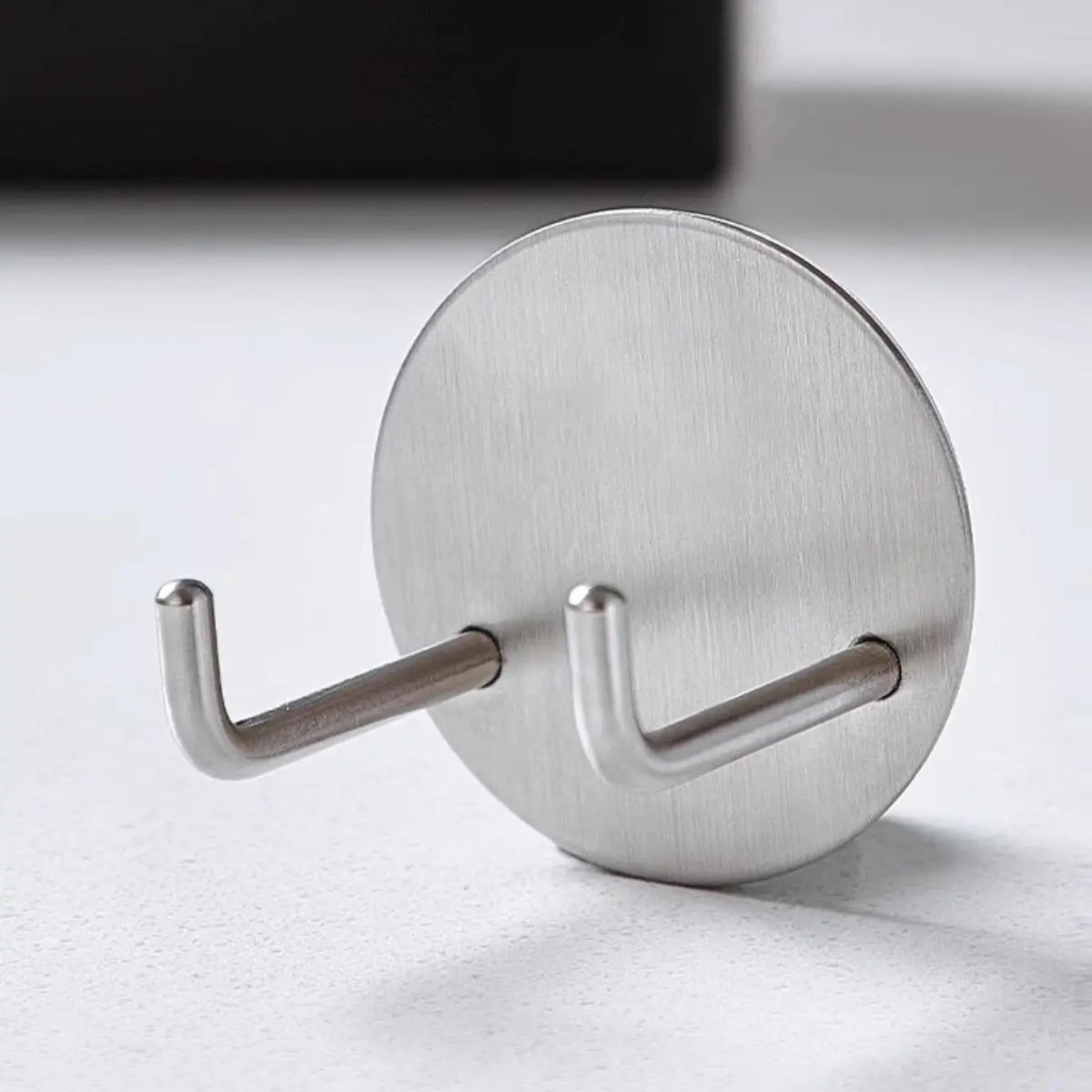 1 Pc Self-Adhesive Coffee Machine Handle Hook Space-Saving Wall Mount Durable Stainless Steel Suitable for Espresso Accessories No Power Needed Stick-On Hook Multi-Scene Use for Kitchen Living Room