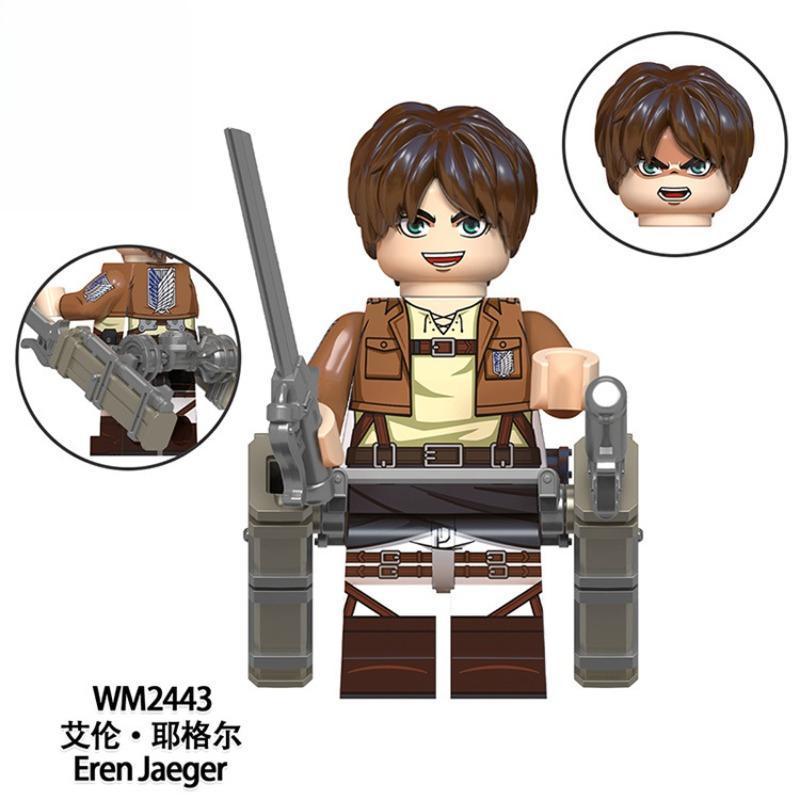 Attack on Titan Action Figure Toys for Boys Girls Eren Jaeger Model Ornament Mikasa Levi Ackerman Desktop Decor Birthdays Gifts popular