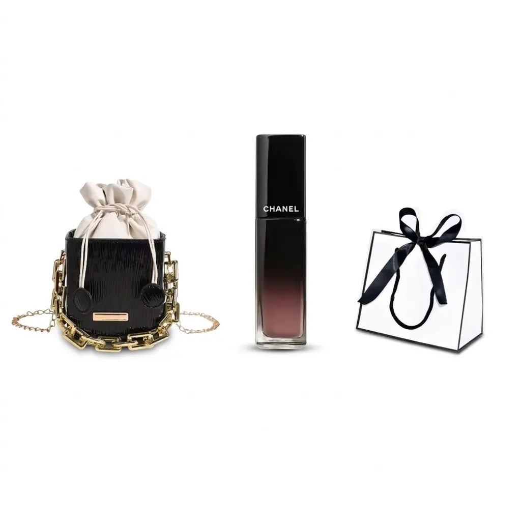 CHANEL Dual Effect Long Wear & Glitter Lip Glosses Gift Boxes Easy to Blend Complexion Lipstick Cosmetics