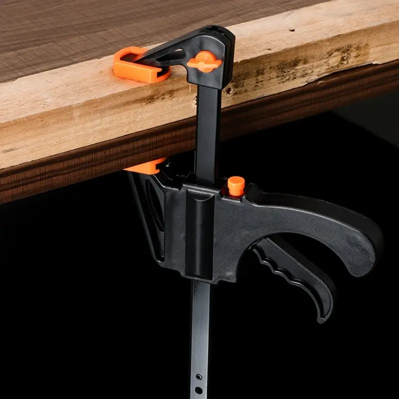 6 Inch F Clamp Industrial Trigger Deep Throat Woodworking Strong Fixing Clamp, Portable Quick Woodworking F Clamp