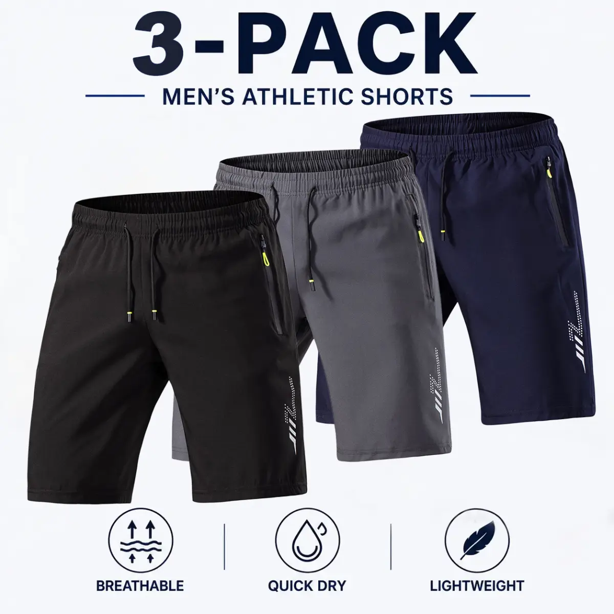 Summervibes Men'S Solid Pocket  Waist Shorts Lightweight Breathable Athletic Casual Short Comfortable Pants For Running Gym Workout Biker Bottoms For All Seasons Simple Basic Style
