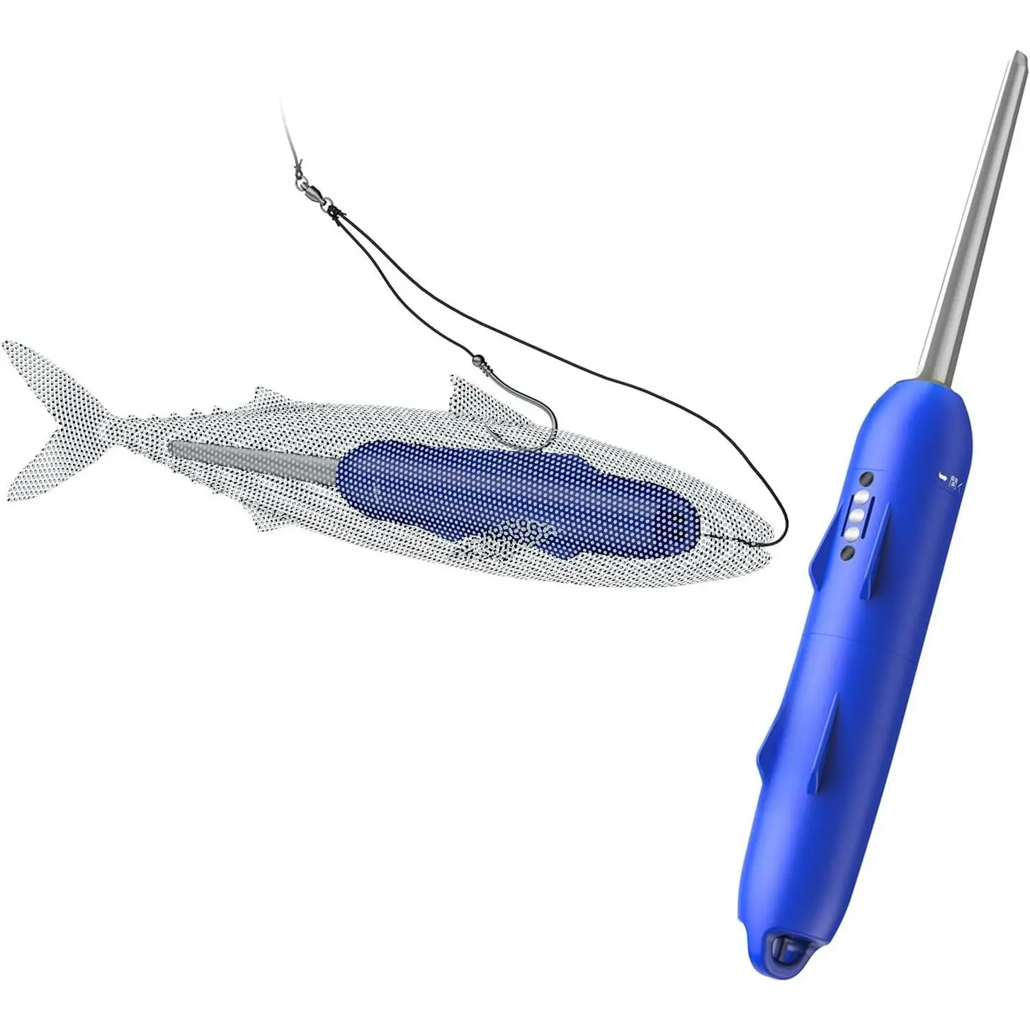 Pro X -  Fishing Lure 500M  Rechargeable Robotic Fishing Lure,  Fish Revival, Lifelike Action for Tuna, Grouper, Pike & , Freshwater & Saltwater