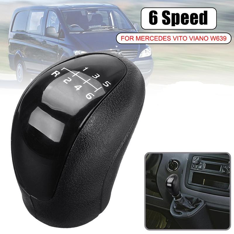Car Manual Gear Shift Knob, 6-Speed Gearbox Shift Knob, Gear Shift Handle, Car Interior Accessories for Mercedes Vito Viano W639 (03-10) / Sprinter II 906 (06-13)