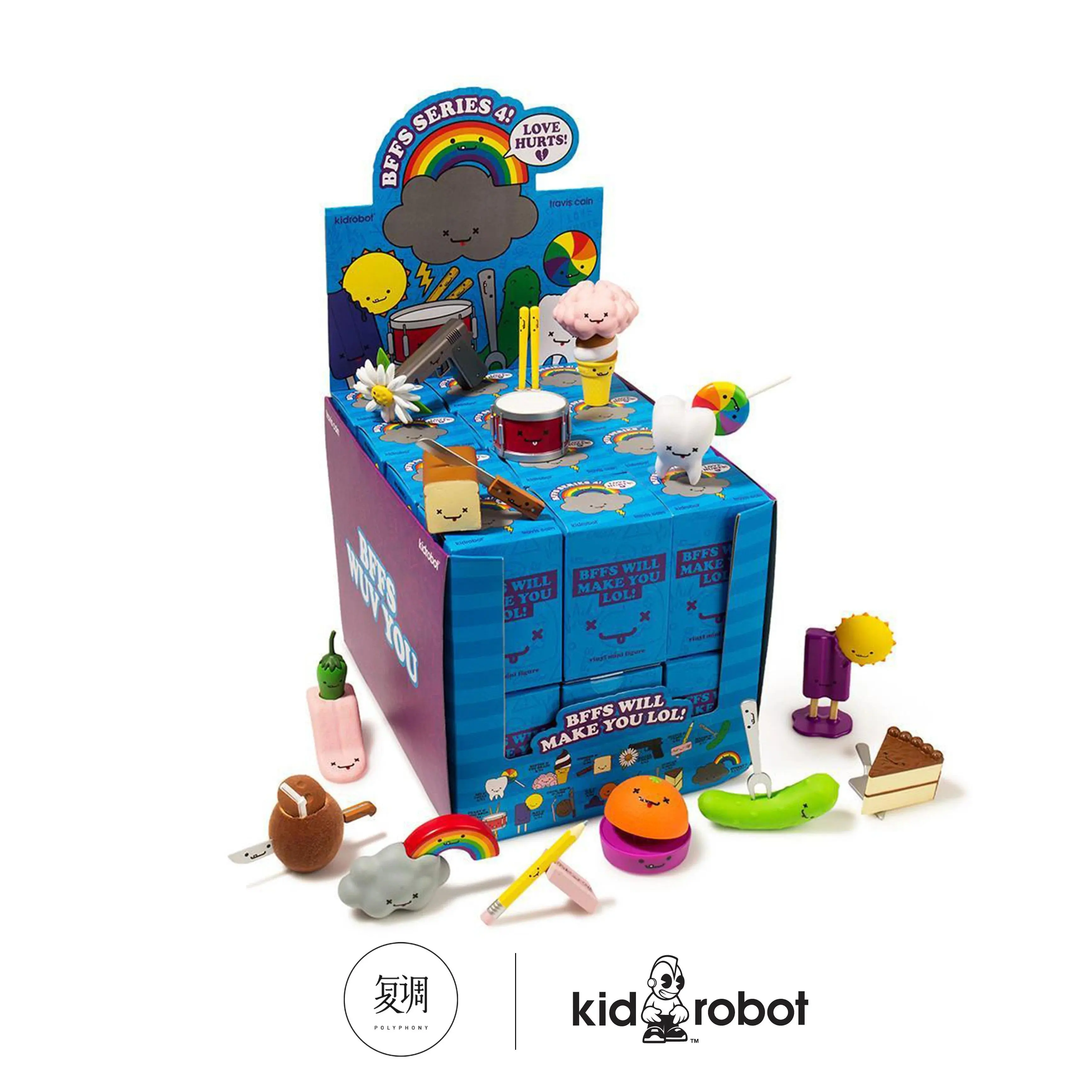 In Stock BFFs 4 Will Make You Laugh Out Loud Mini Series Kidrobot Blind Box Art Cute Toy Collection Gift Boy Birthday