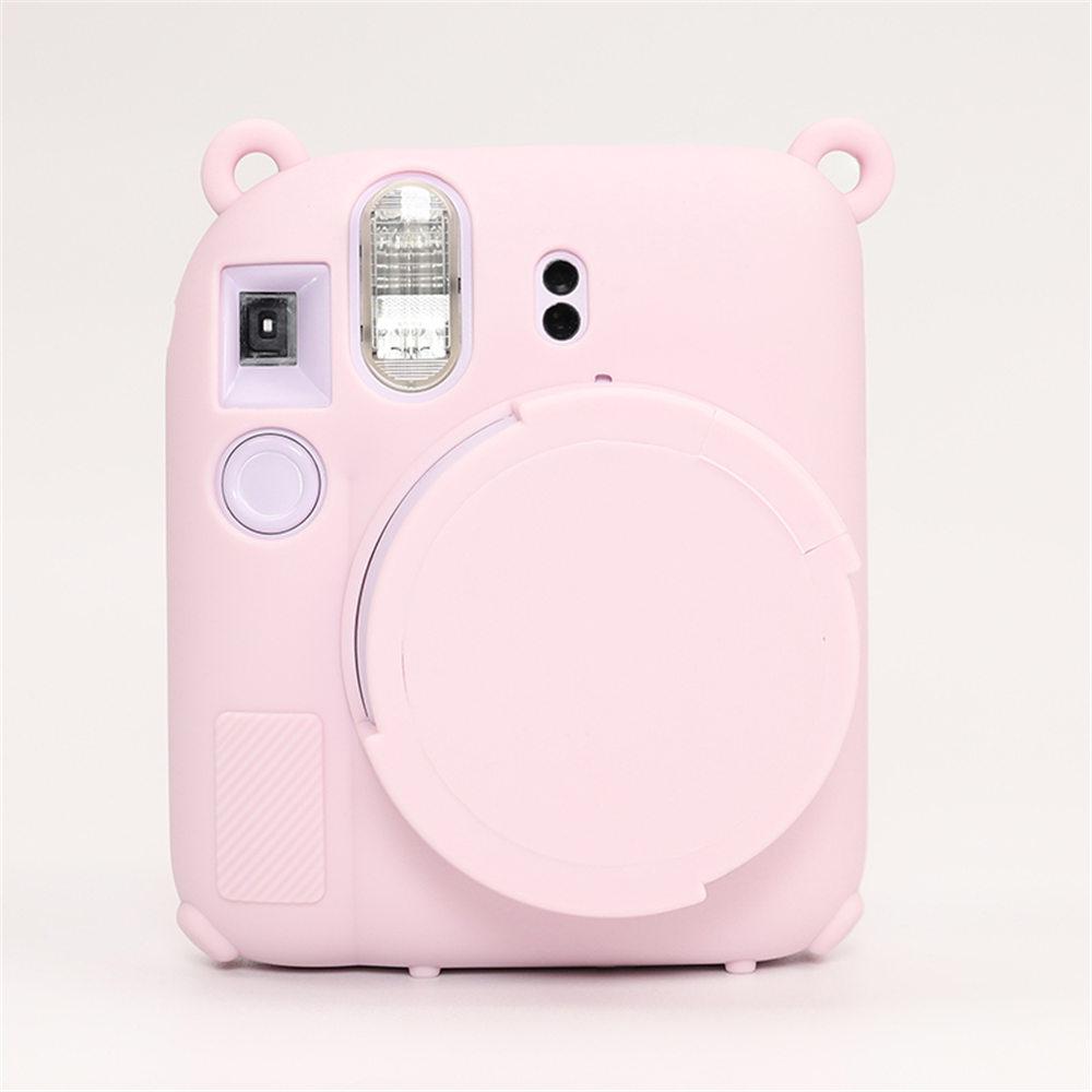 Soft Silicone Camera Bag Case For Fujifilm Film Instax Mini 12 mini 12 Body Cover Skin With Lens Cap